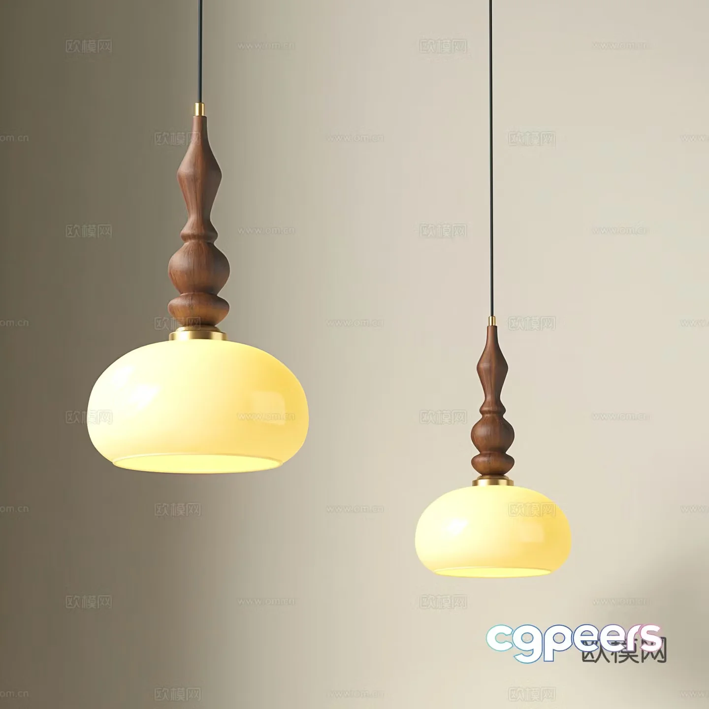 Medieval style chandelier bedside small chandelier 3d model