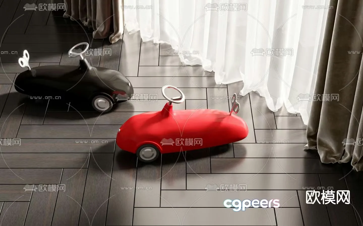 Children’s toy car 3d model