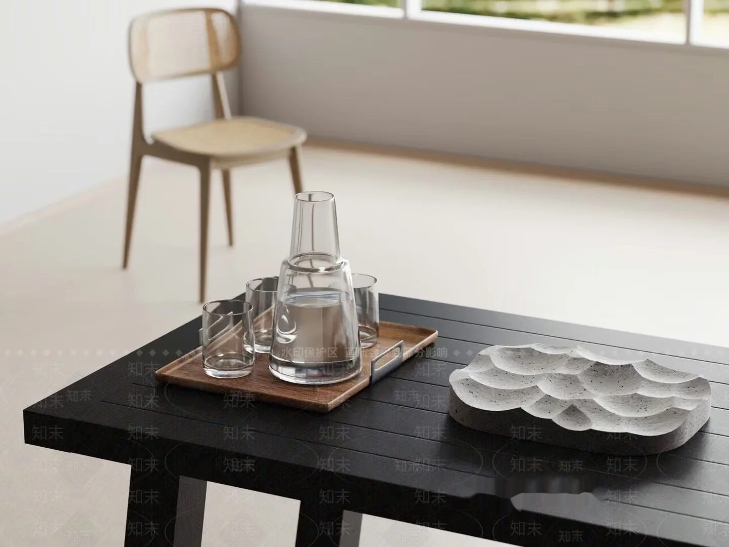 Minimalist Living Space 3D Model – 17703 – VRAY Render