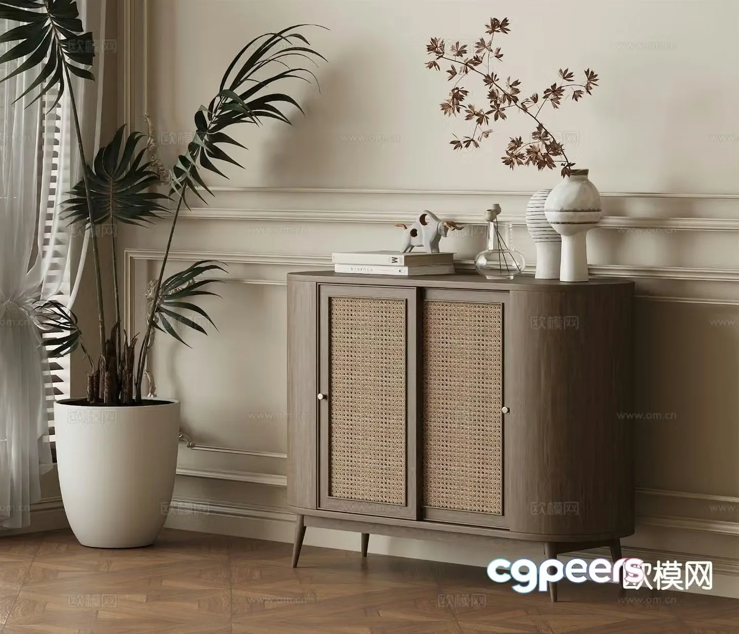 Wabi-sabi sideboard 3d model