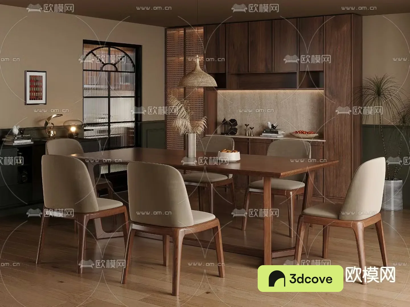 Medieval style dining table and chairs