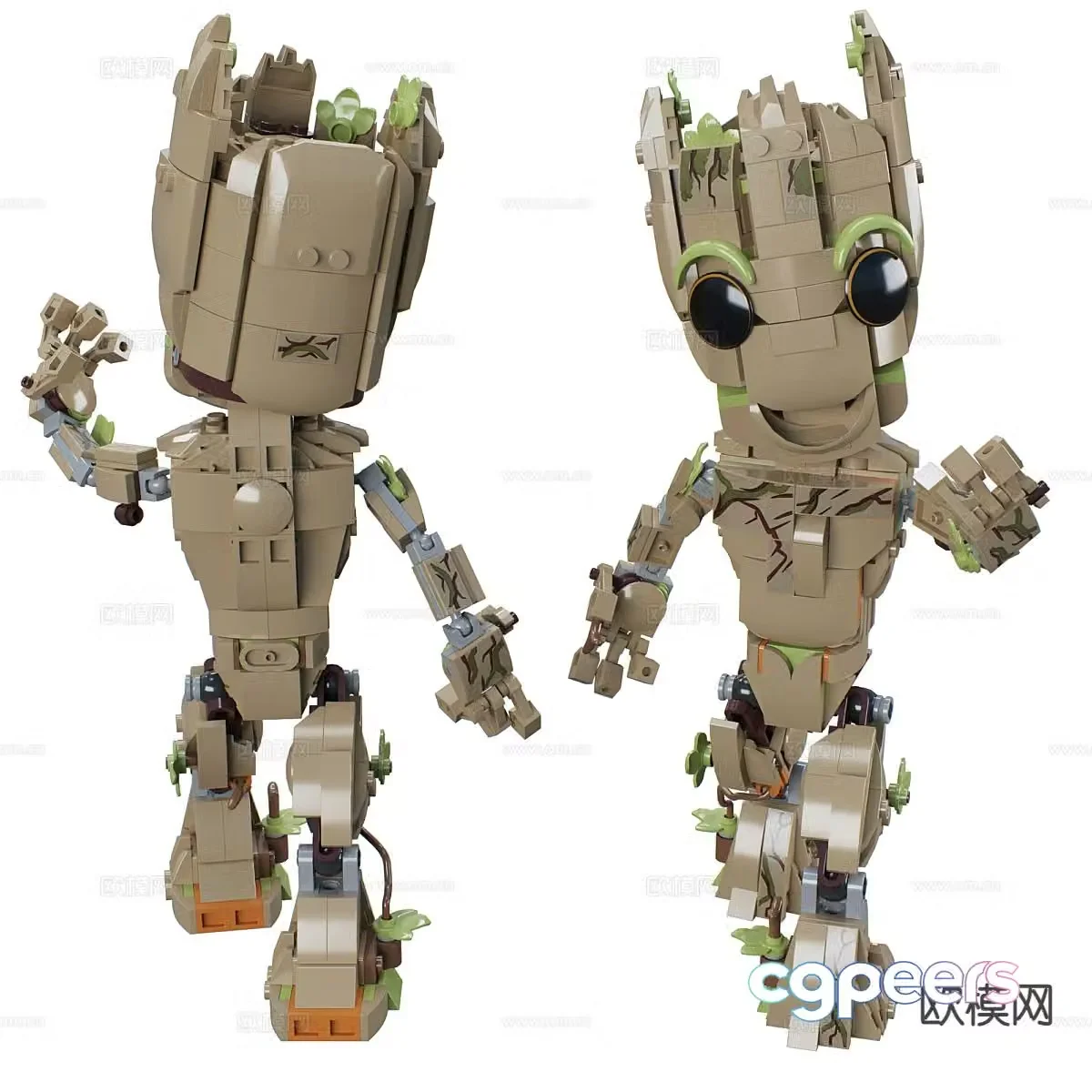 Groot figure doll 3d model