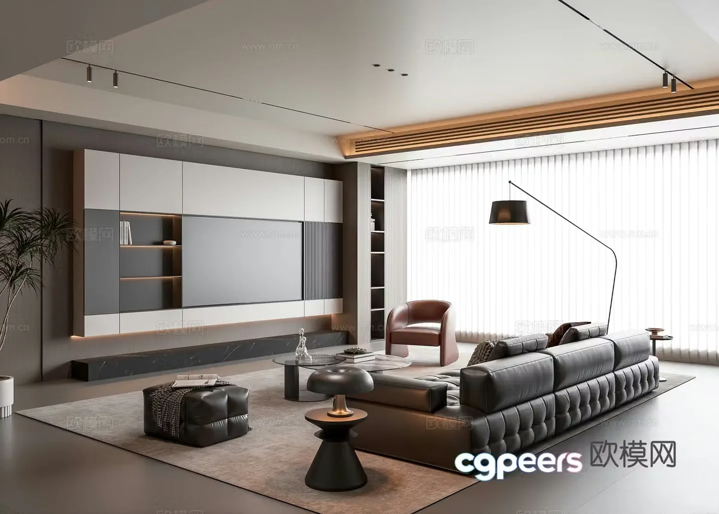 Italian living room 3d model