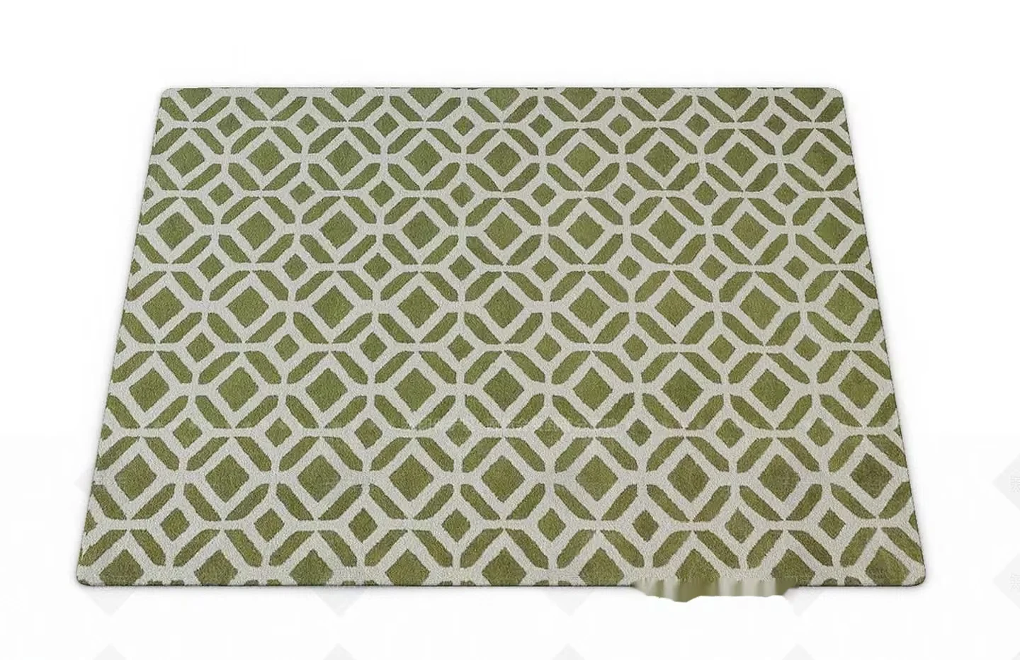 A Green And White Rug 3D Model – 11226 – VRAY Render