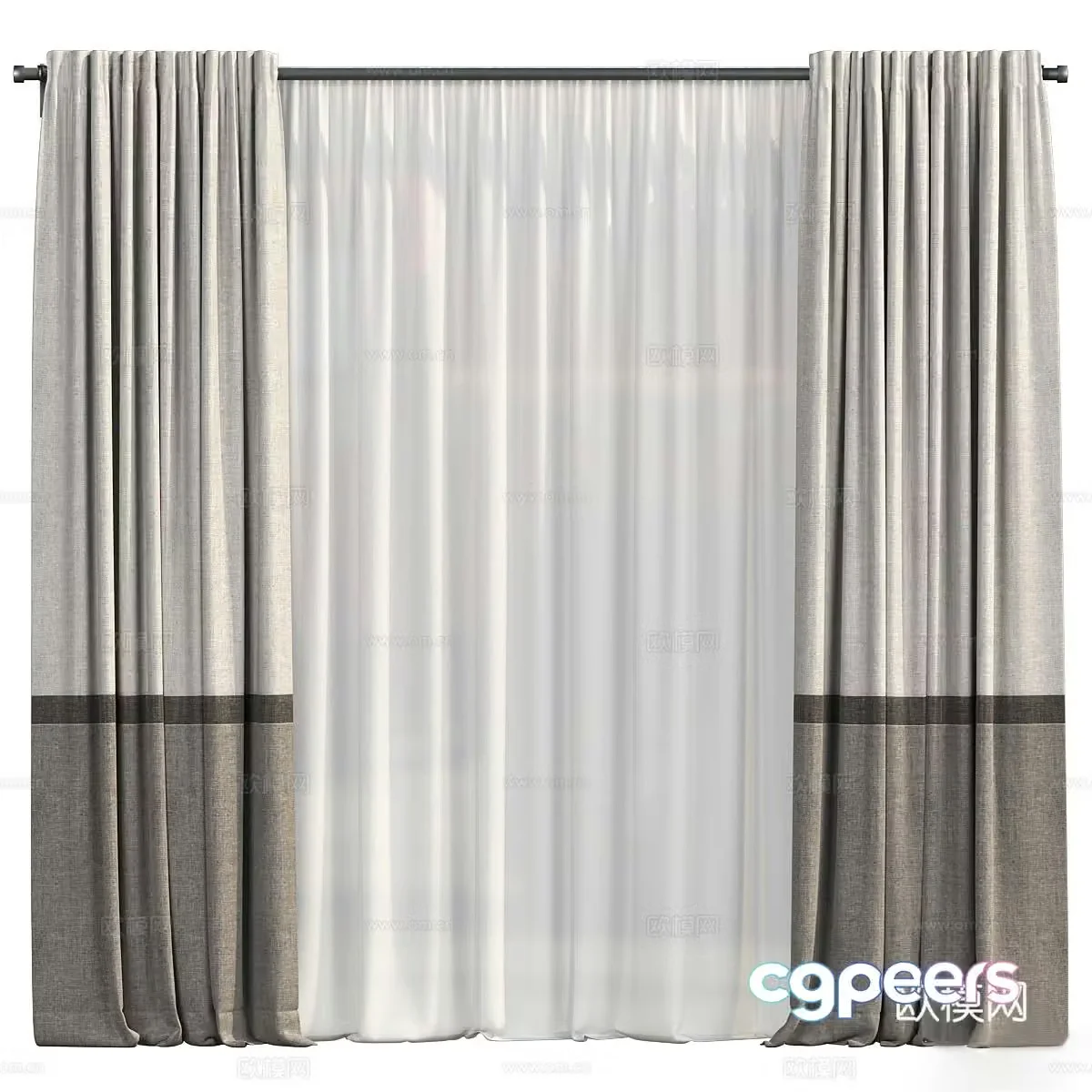 Curtain 3d model
