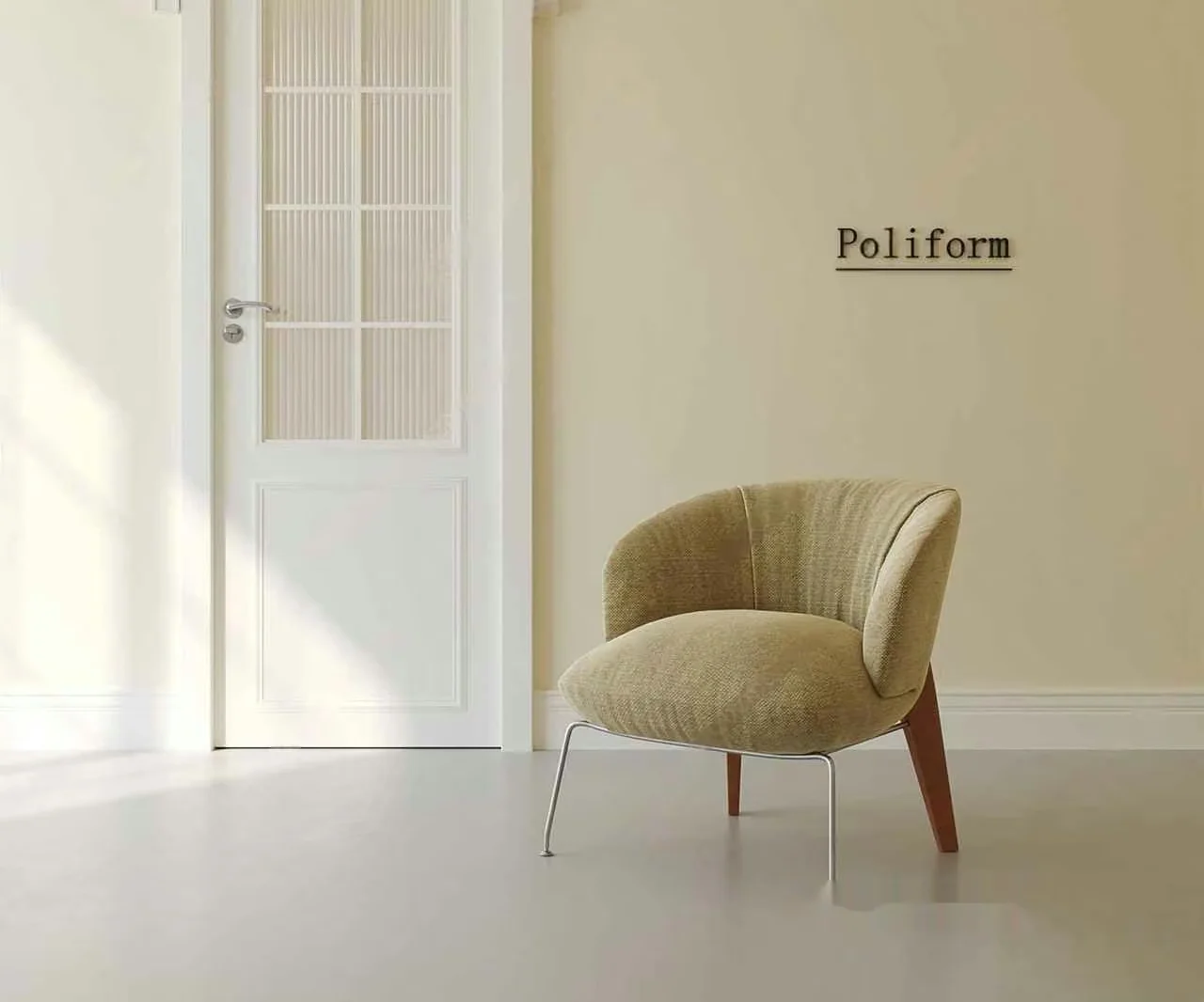 Modern Beige Chair 3D Model – 7147 – VRAY Render