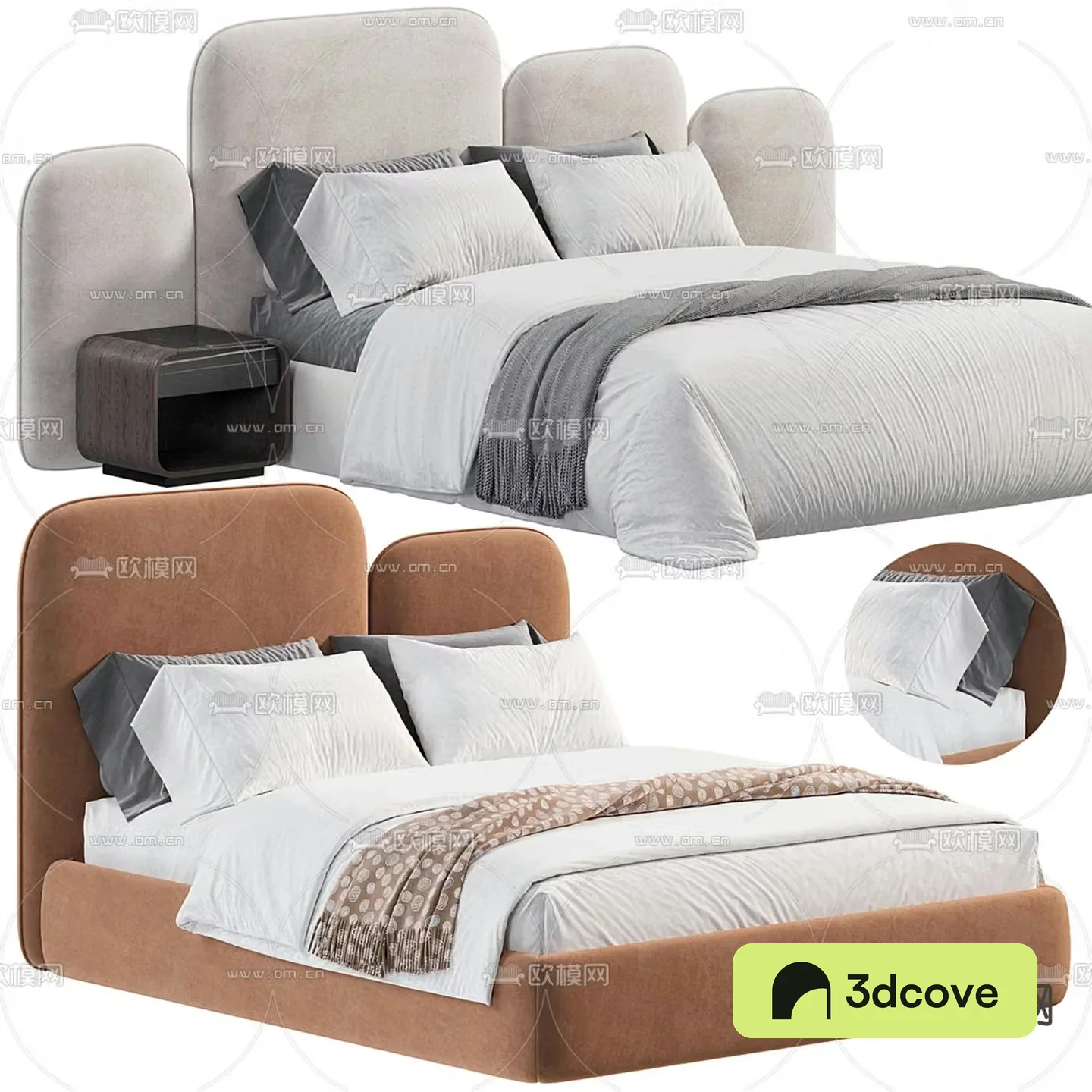 Modern double bed