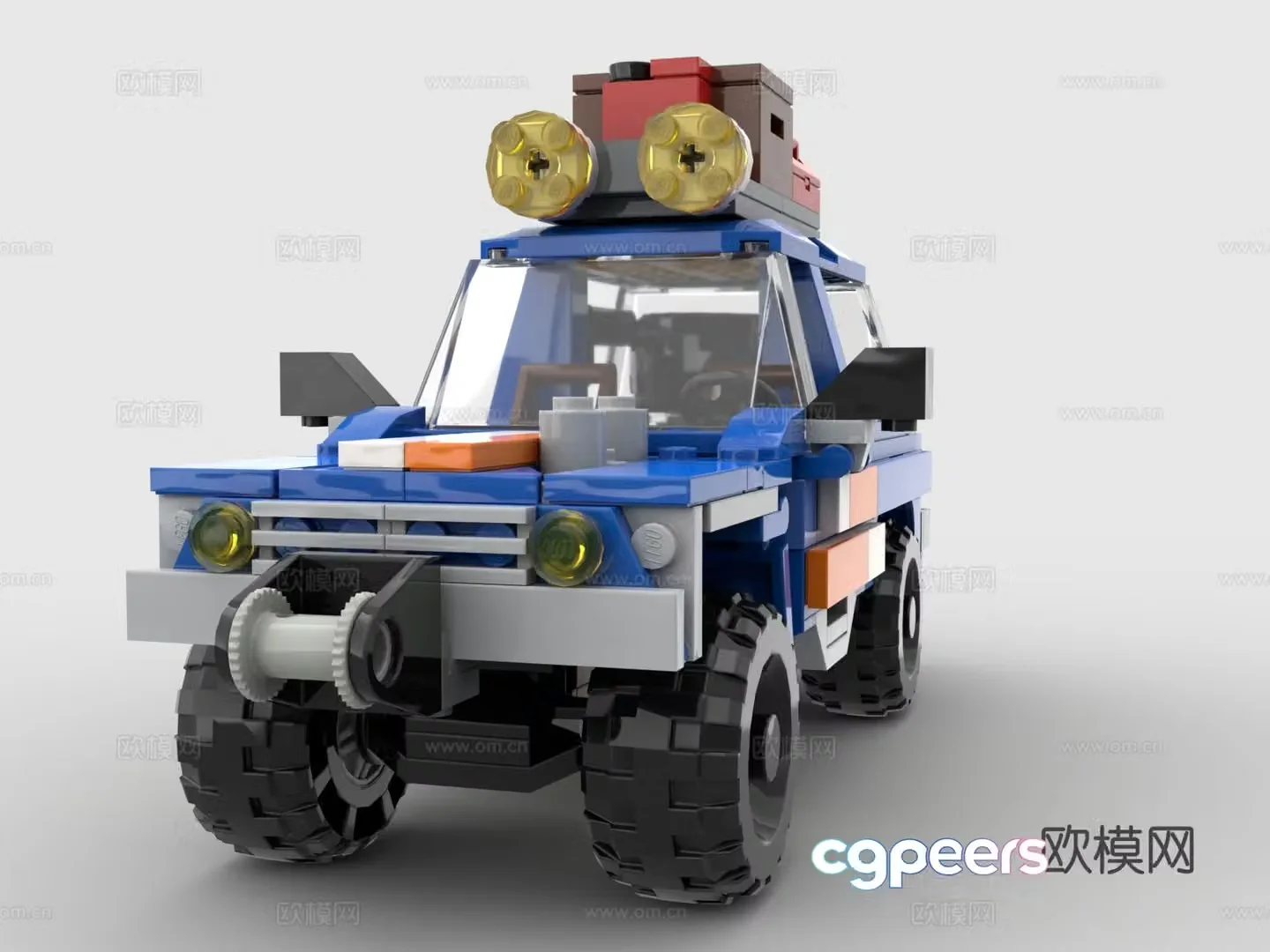 Lego LEGO toys building blocks off-road vehicle four-wheel drive 3d model