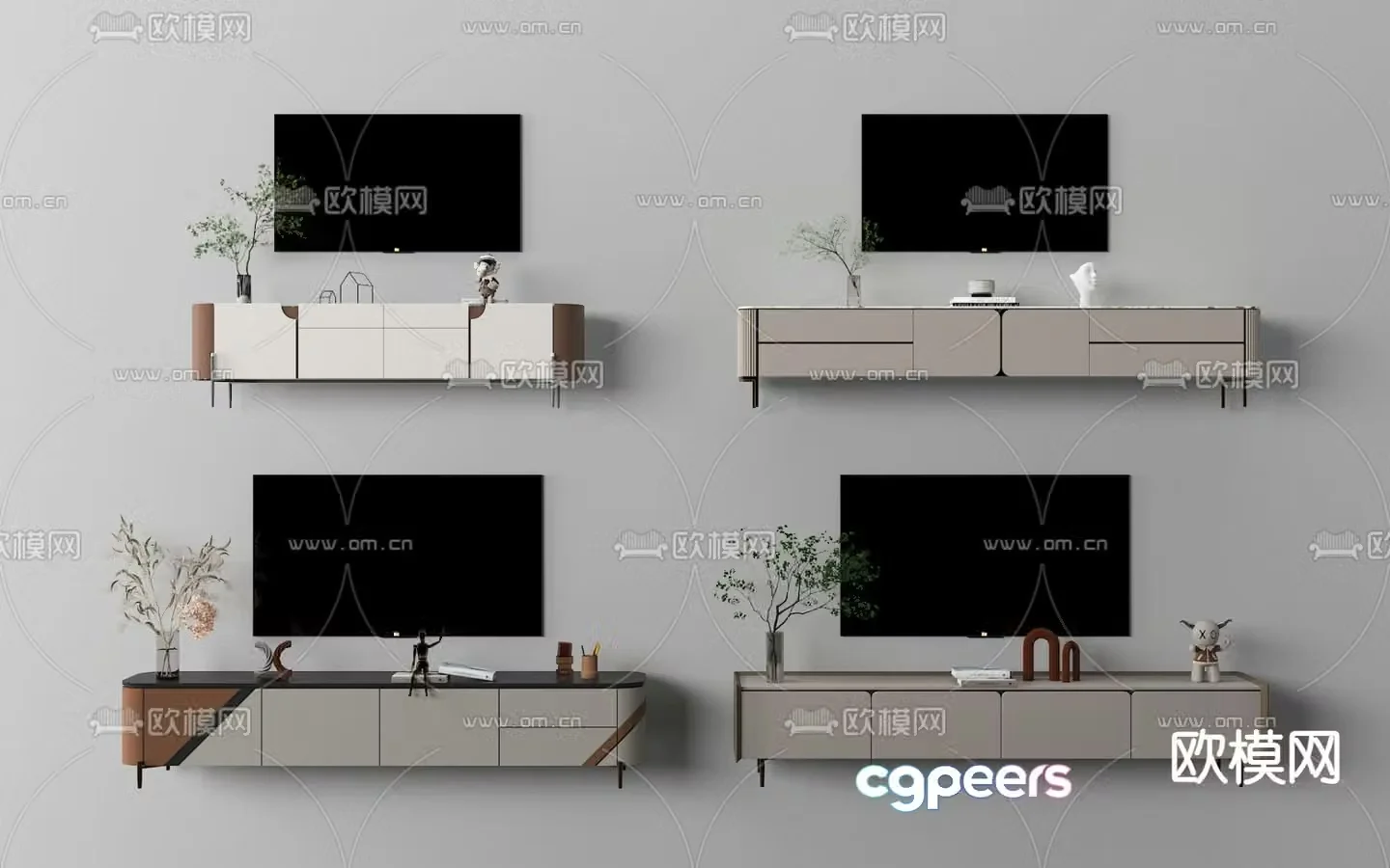 Modern TV cabinet 3d model
