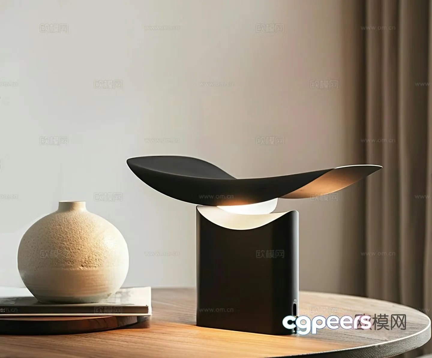 Modern industrial desk lamp Modern art desk lamp Decorative desk lamp Lamp Fixture Clay pot 3D model