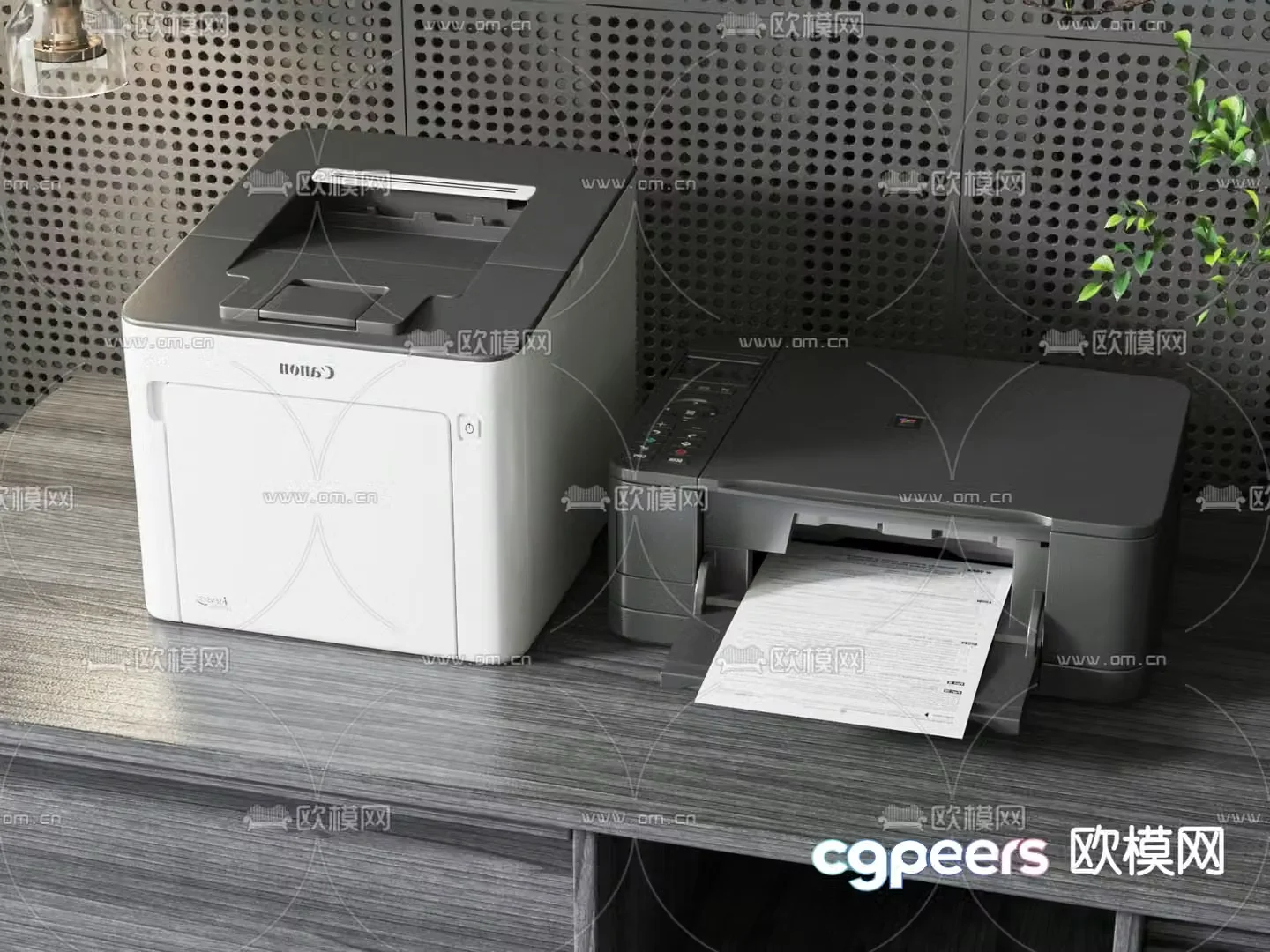 printer copier 3d model
