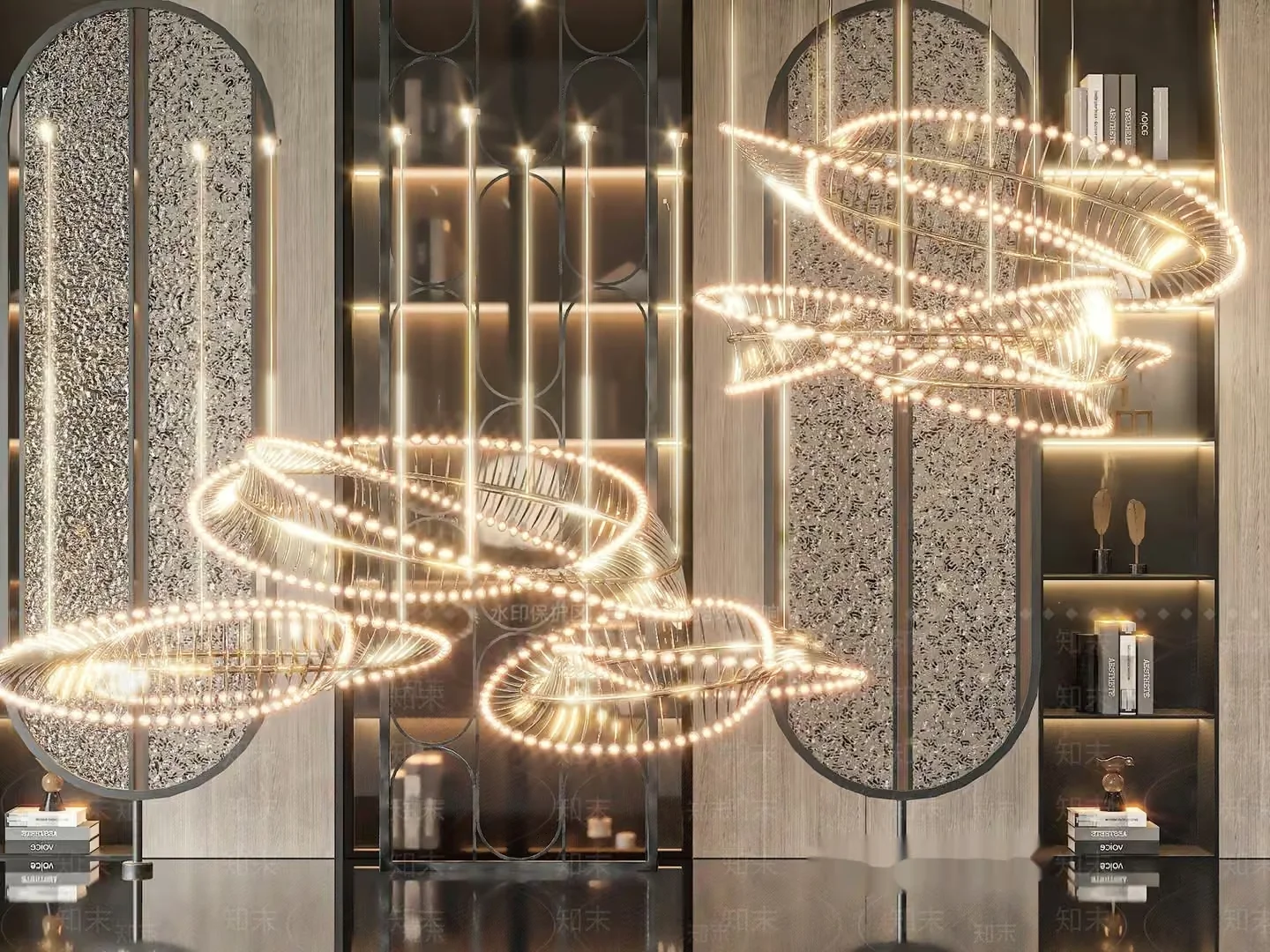 Modern Light Fixture 3D Model – 14707 – VRAY Render