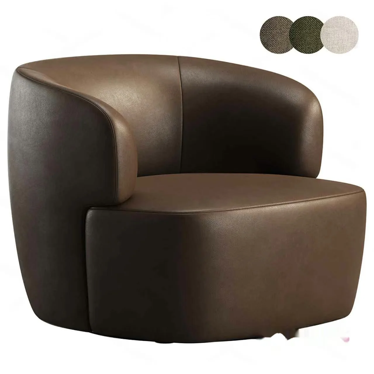 A Brown Leather Chair 3D Model – 4182 – CORONA Render