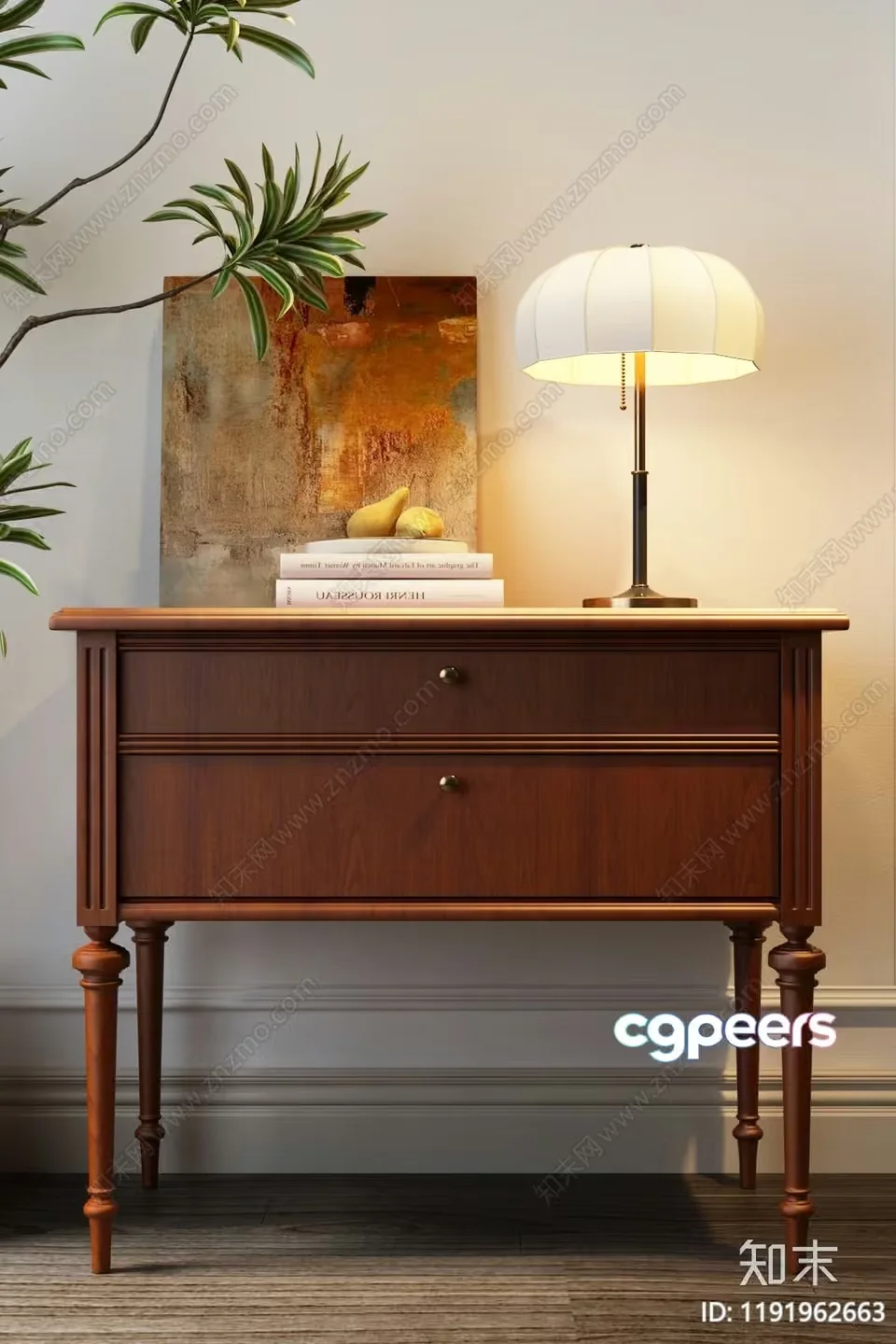 Modern Wooden Furniture 3D Model – 15368 – VRAY Render