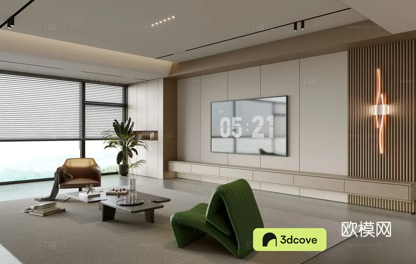 Modern simple living room balcony cabinet sofa combination coffee table sofa background wall