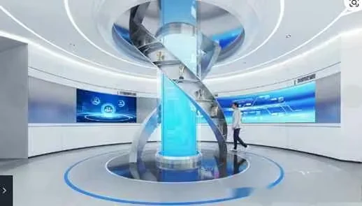 A Futuristic Curved Staircase 3D Model – 16128 – VRAY Render