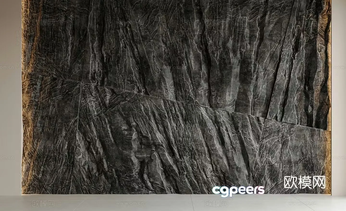 Modern wool stone background wall wool stone stone wall rock wall molten rock cultural stone 3d model