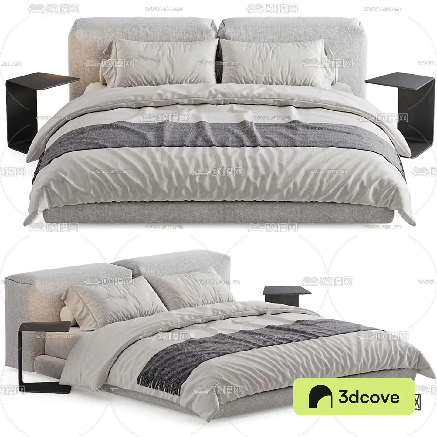 Modern double bed