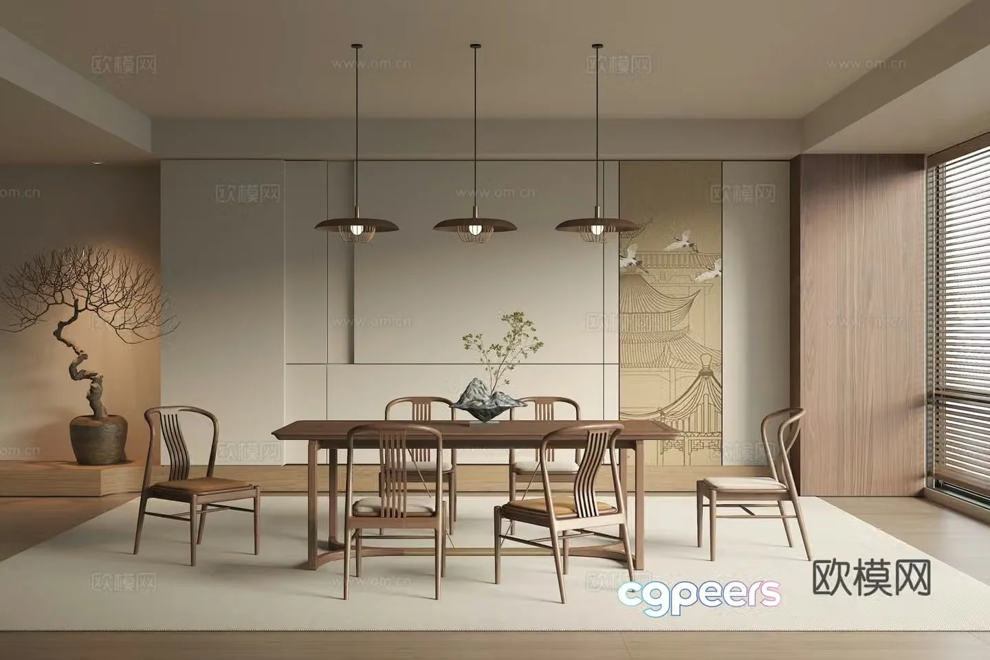 New Chinese restaurant 3D model