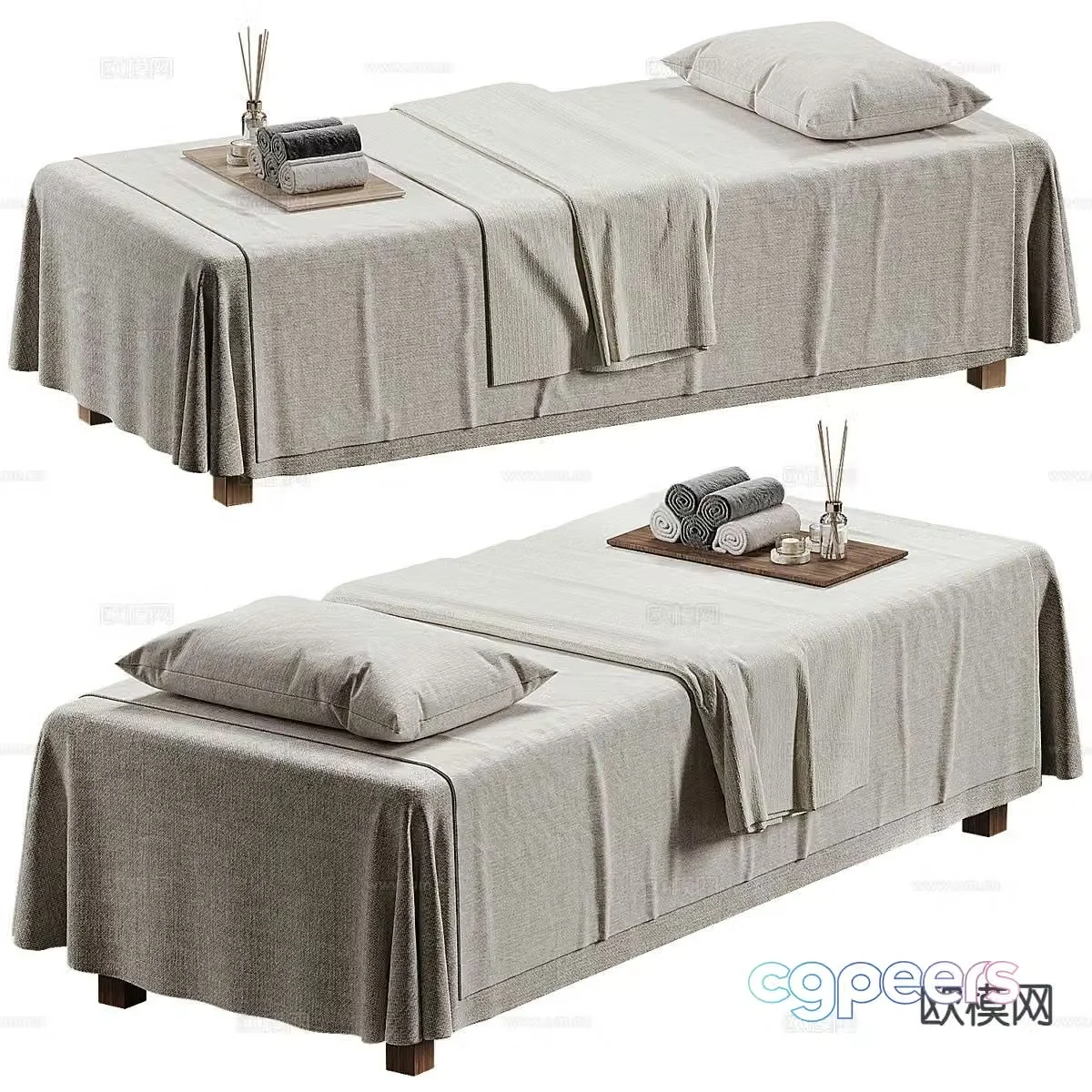 Massage bed SPA bed beauty bed 3d model