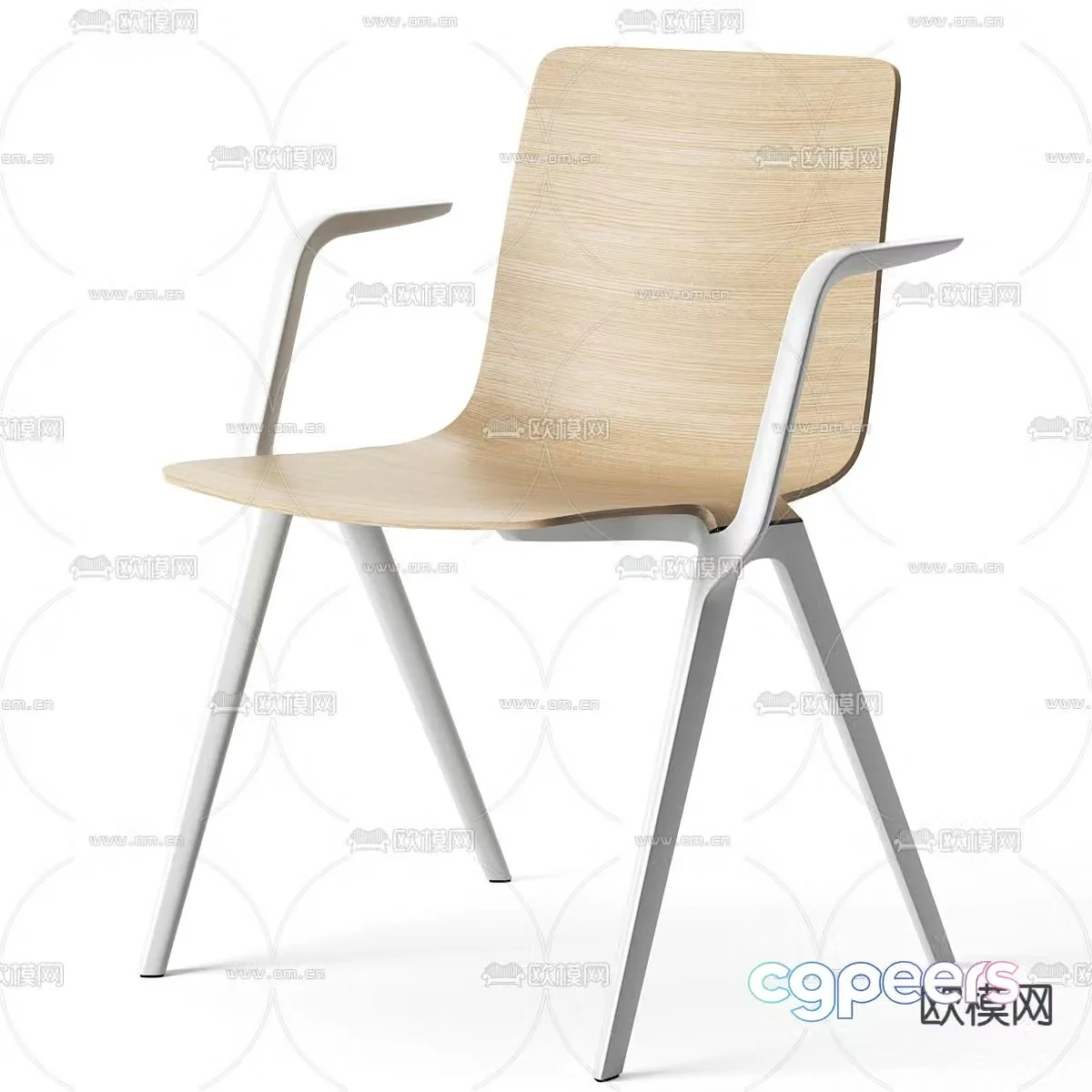 Brunner chair lounge chair 3d model