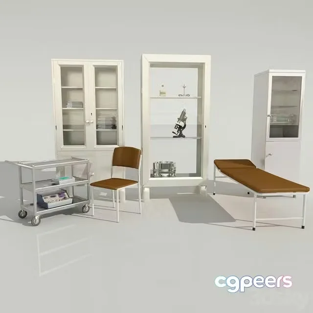 3ds Max Free – Medical equipment (doctor’s office)