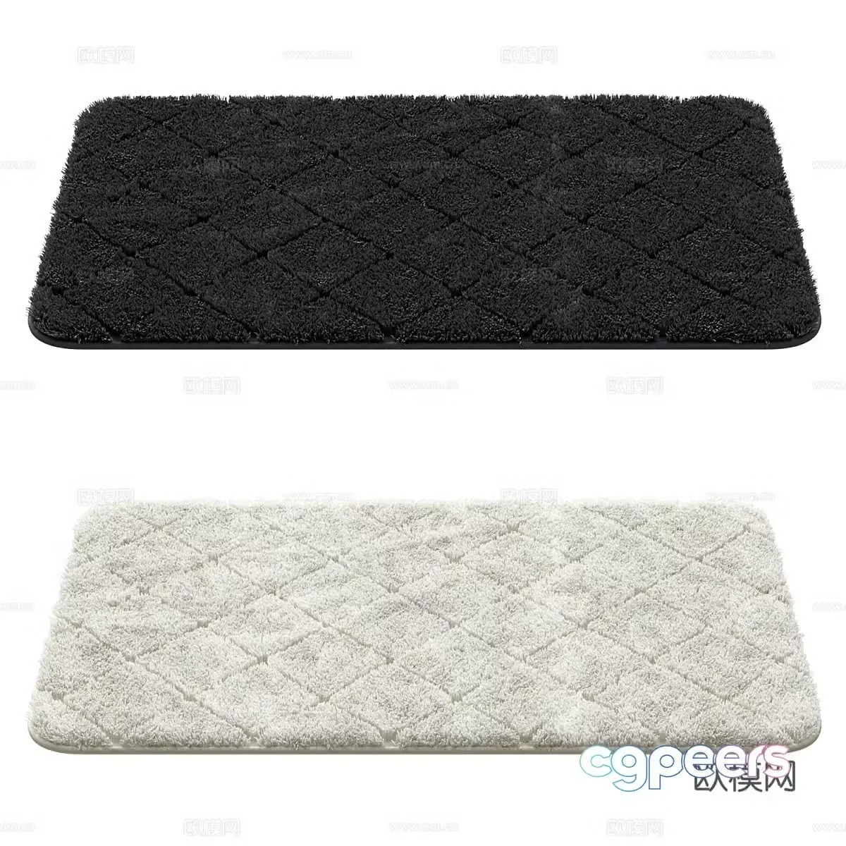 Square carpet 3d model