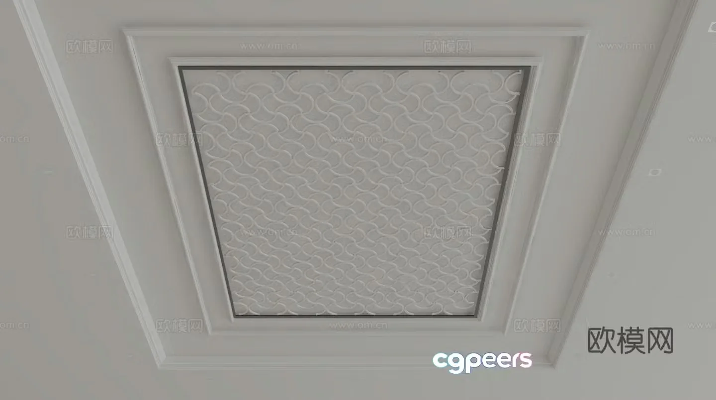 European style ceiling 3D model