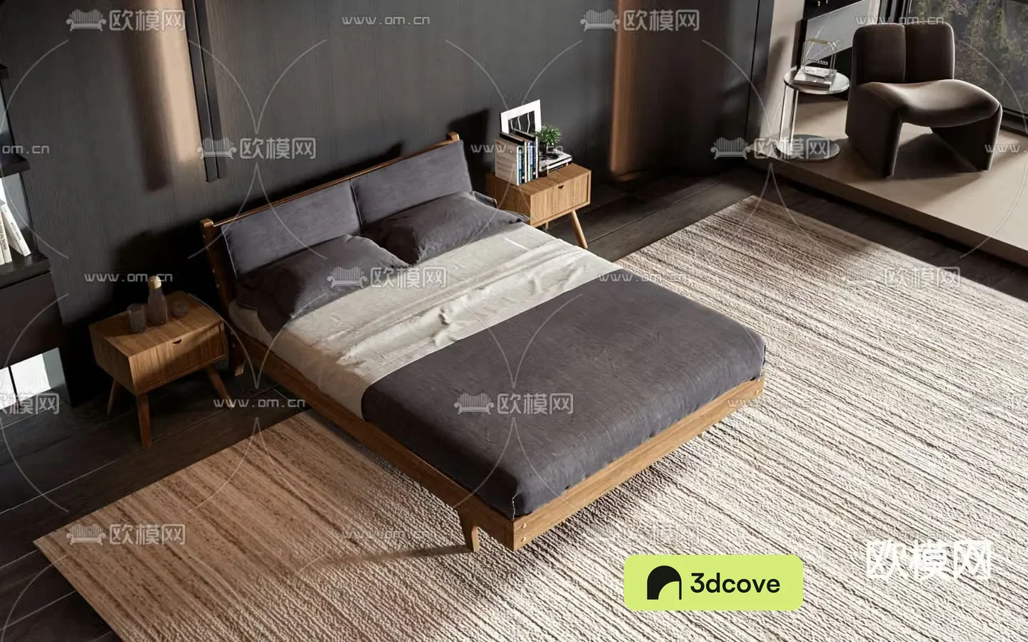 Commercial bed double bed