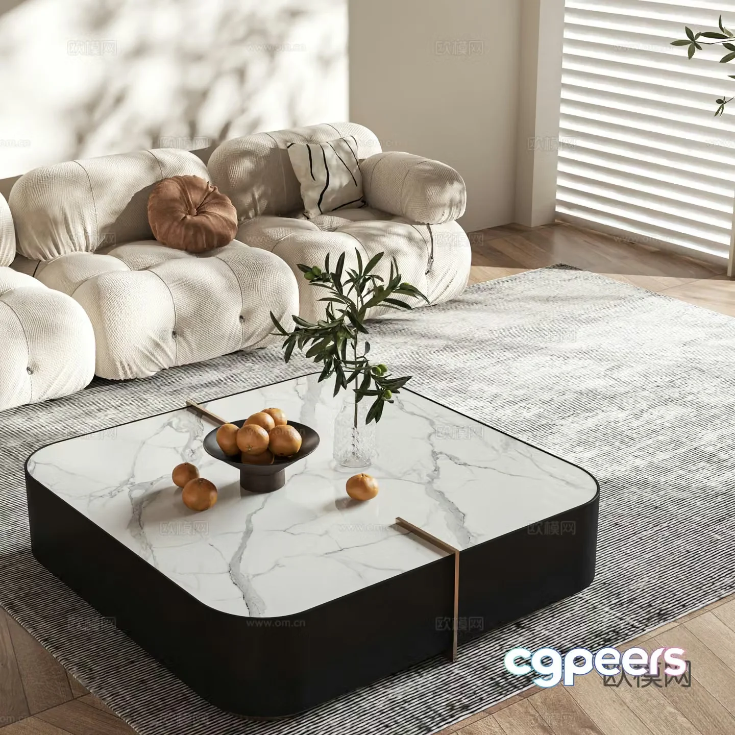 Modern style coffee table 3d model