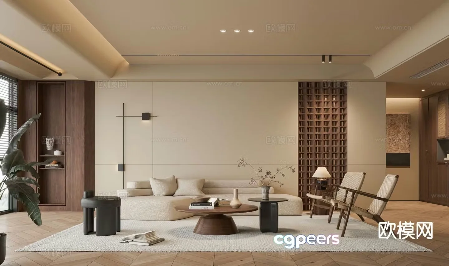 Medieval style living room 3D model