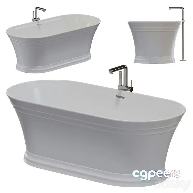3ds Max Free – Acrylic bathtub BelBagno BB402-1700-790
