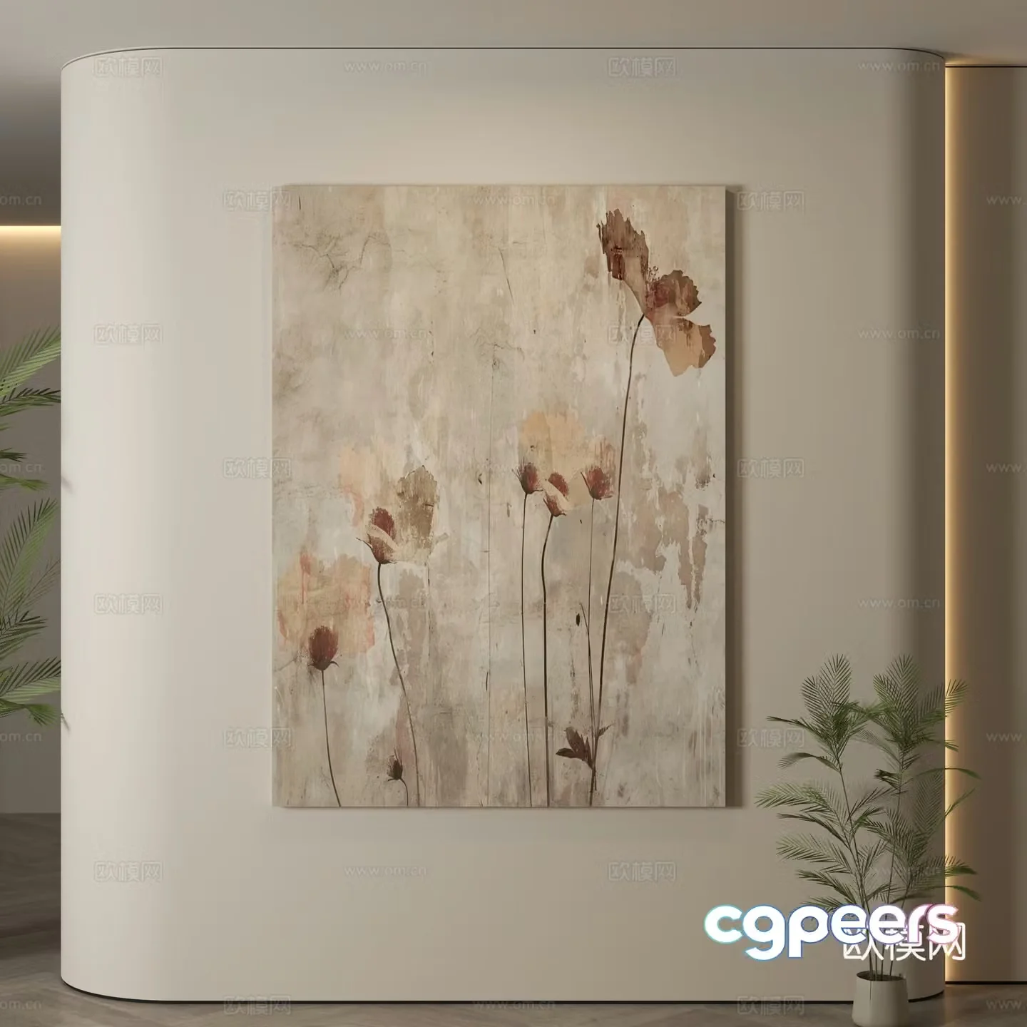 Modern decorative paintings Decorative paintings Modern hanging paintings Hanging paintings Simple hanging paintings 3D model