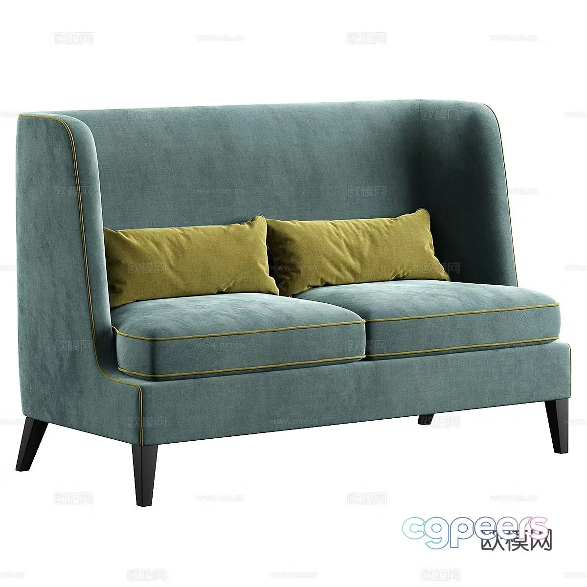 Double sofa 3d model