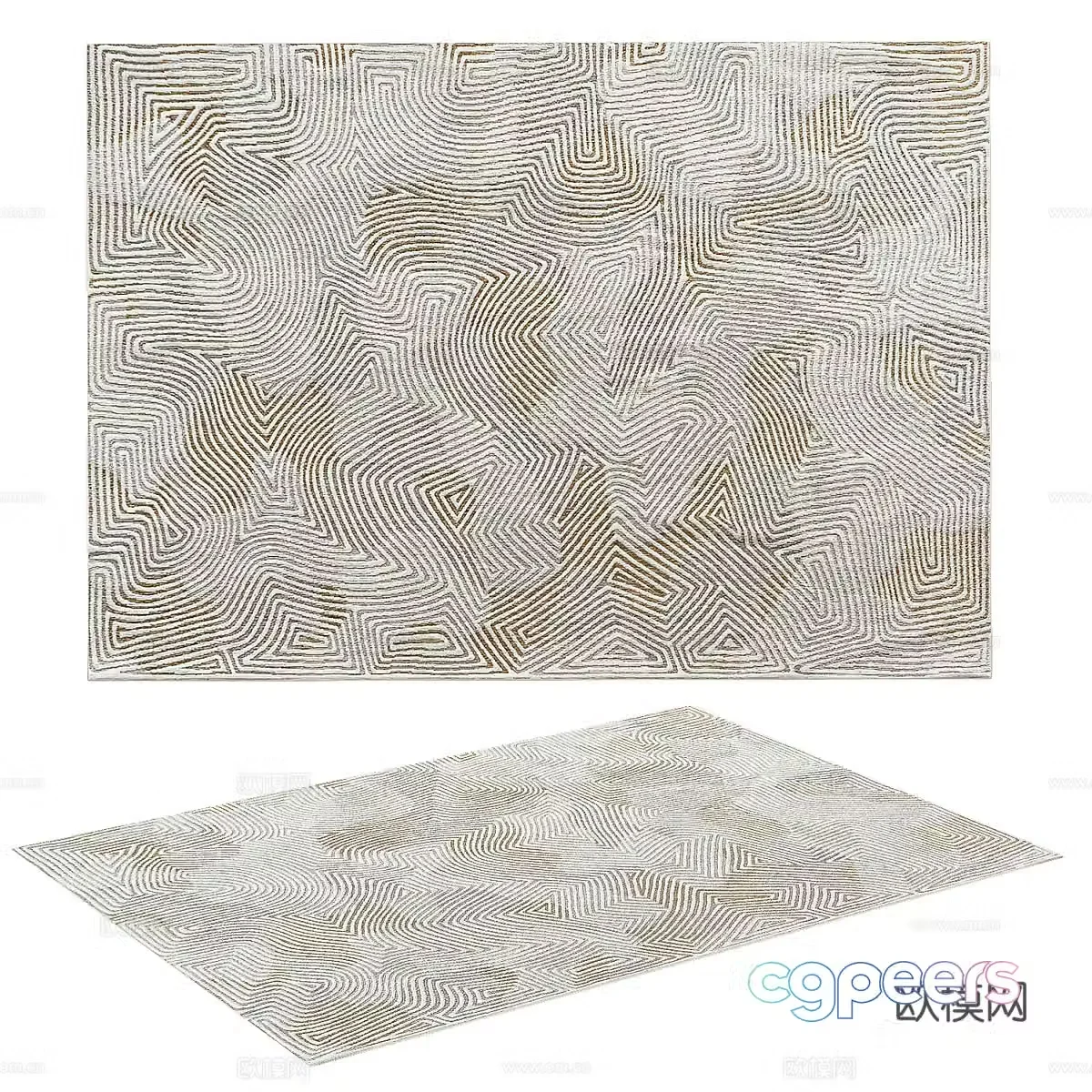 square carpet 3d model