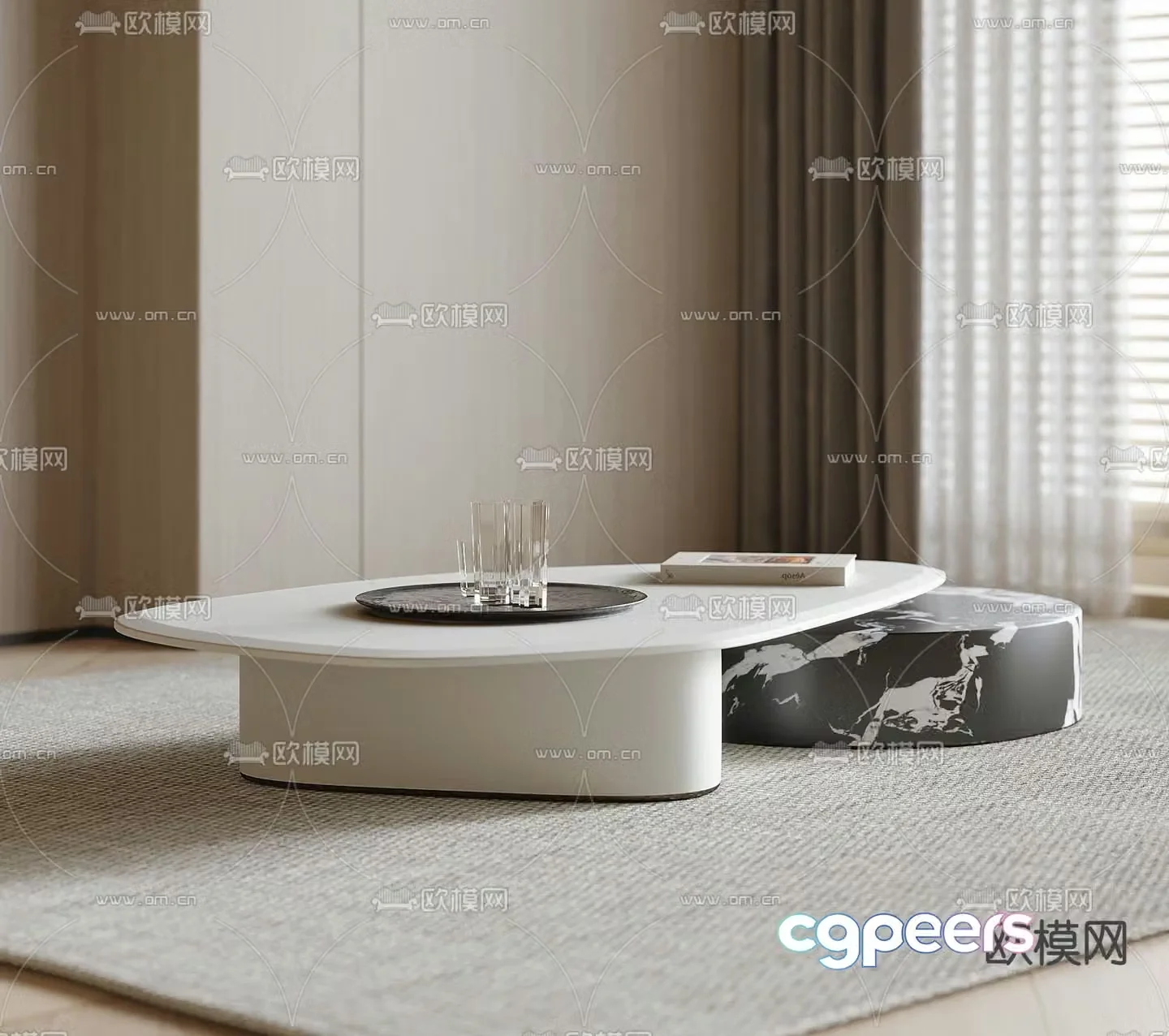 3D model of mother-in-law coffee table