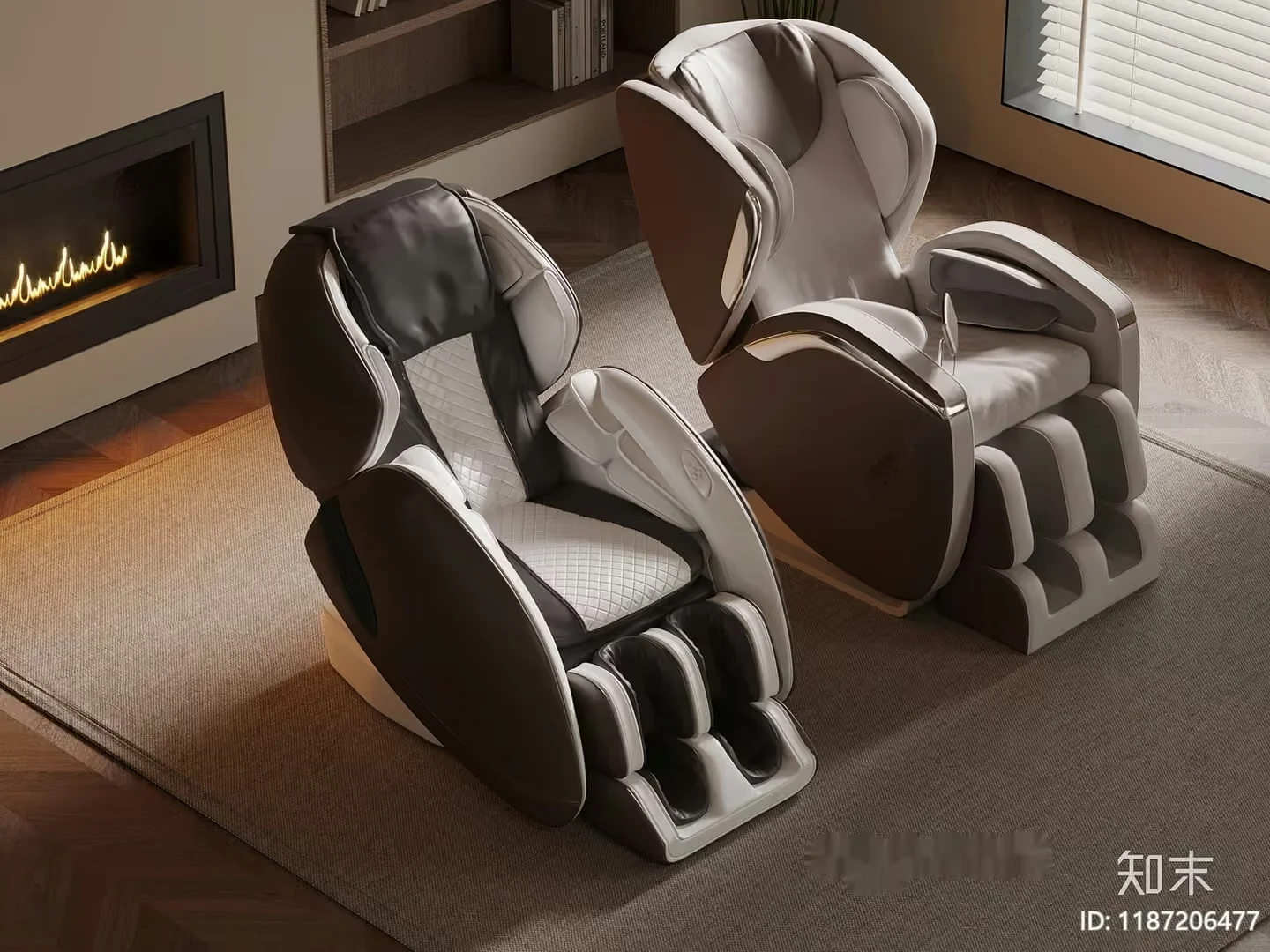 Modern Massage Chairs 3D Model – 20694 – VRAY Render