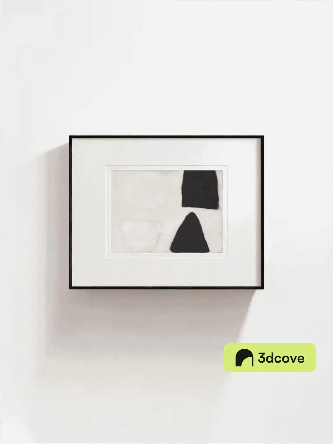 Minimalist Black And White Abstract Art