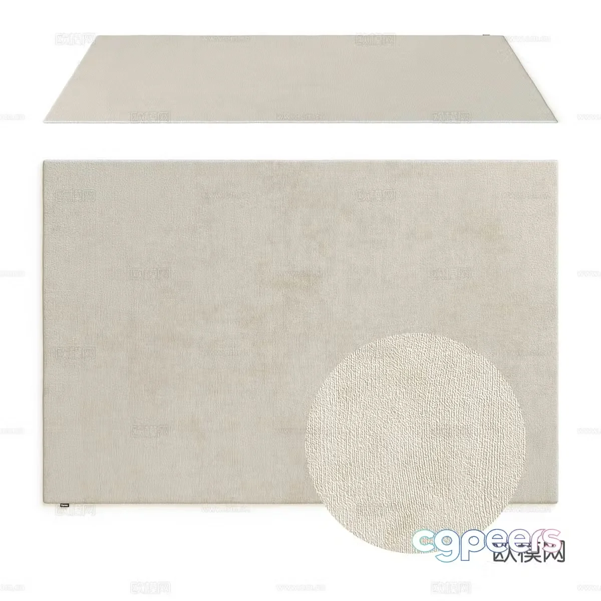 Modern minimalist carpet Carpet Simple carpet Living room carpet Decorative carpet Plush carpet 3d model