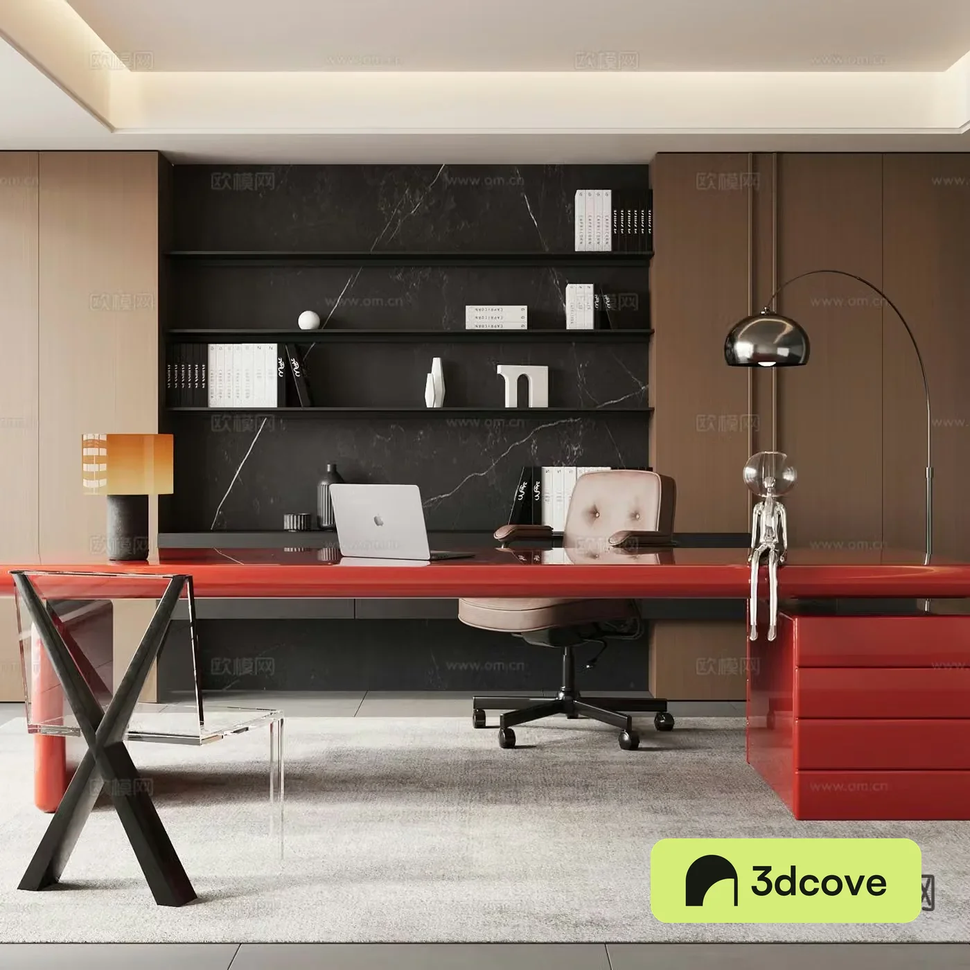 Modern study room