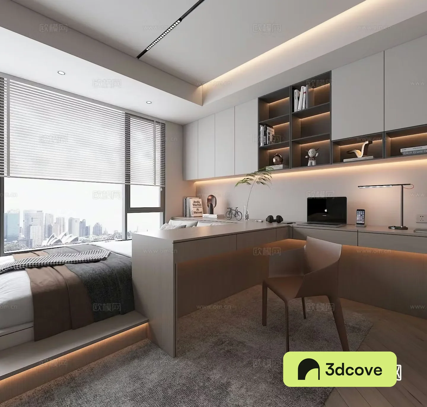 Tatami bedroom second bedroom 3d model