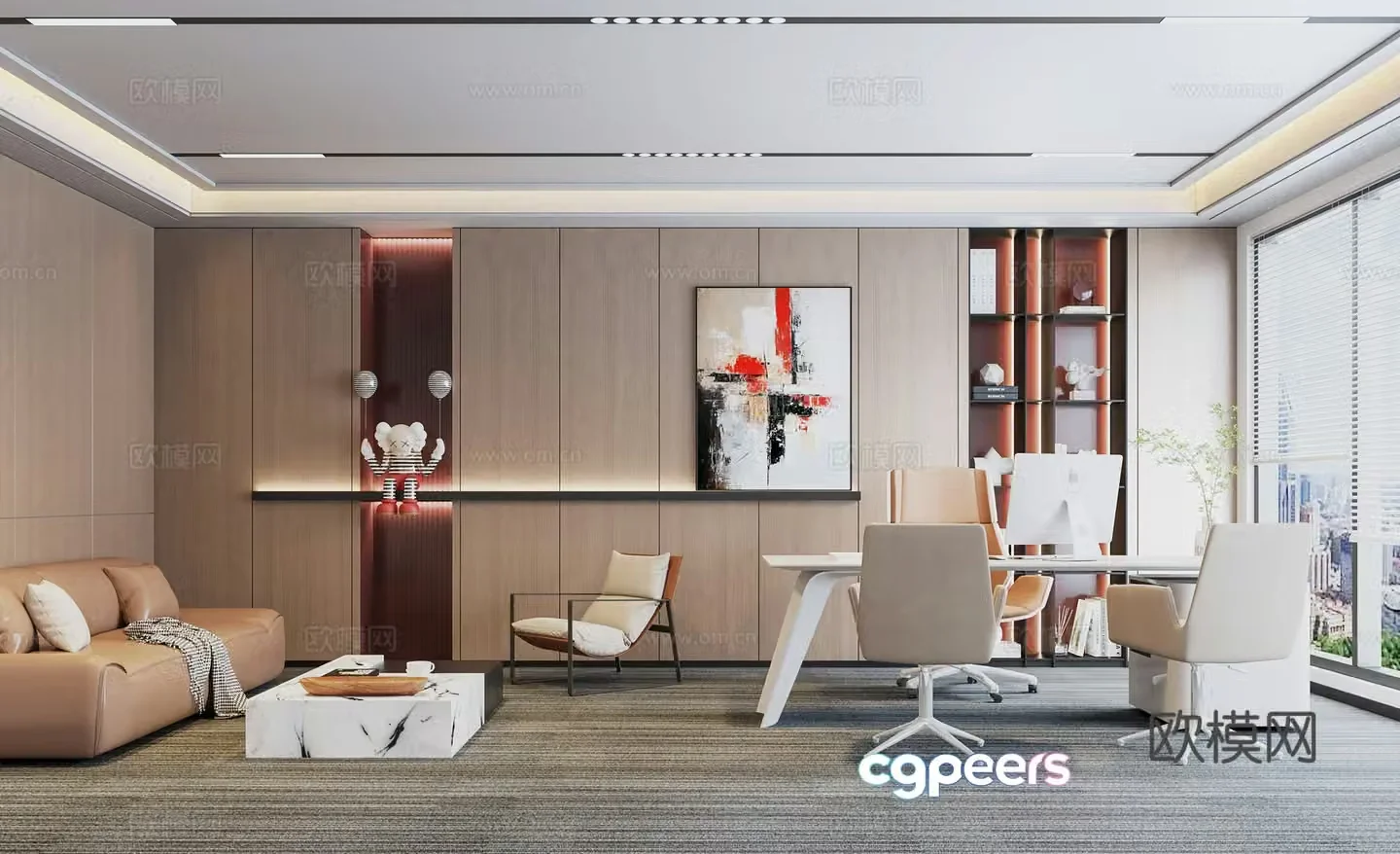 Modern Manager Office 3D model
