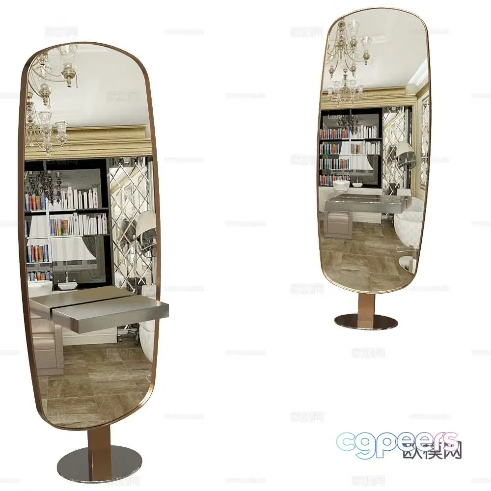 Modern mirror dressing mirror 3d model