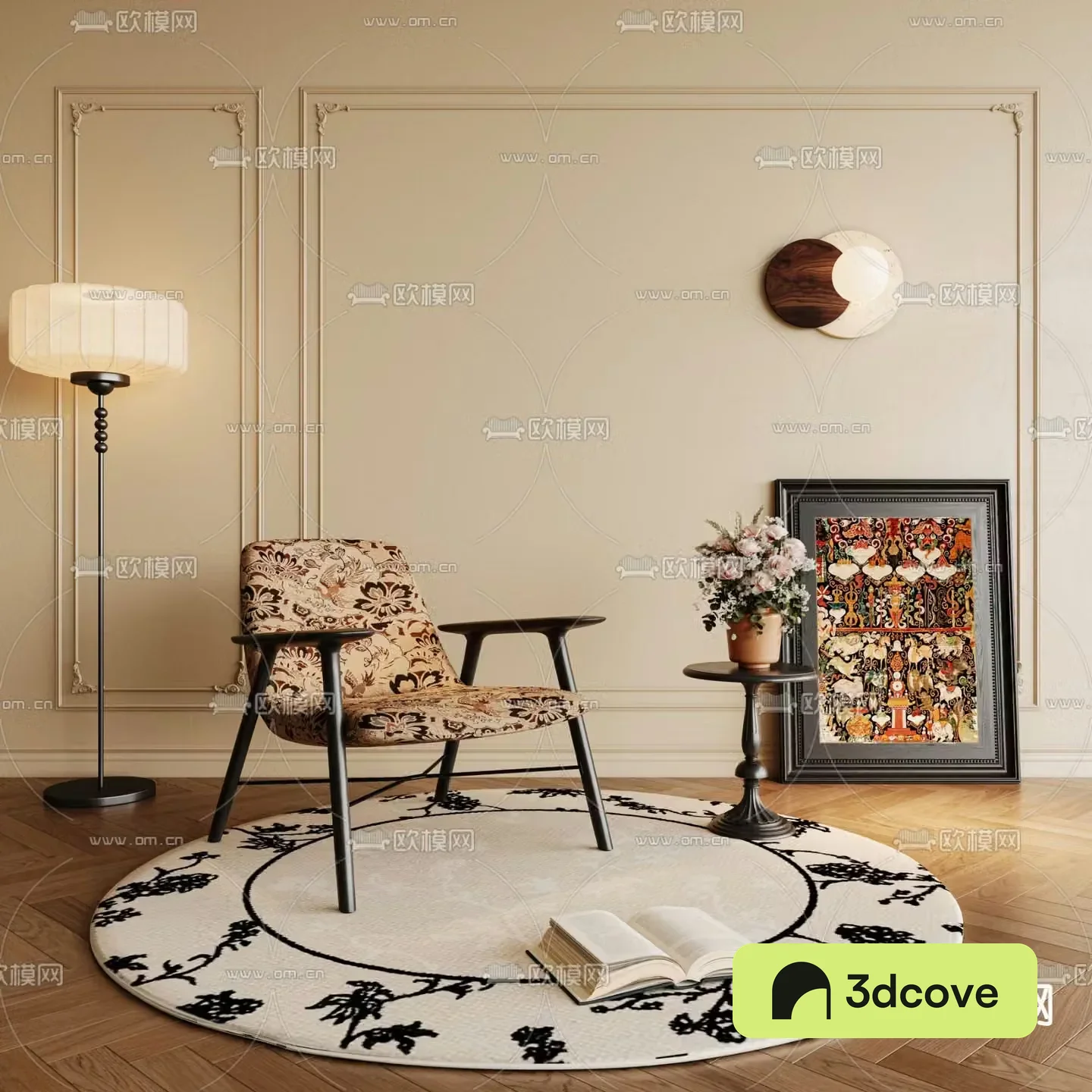 Medieval style leisure chair armchair table