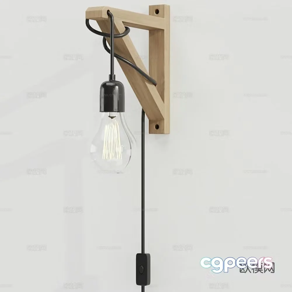 Lamp Chandelier Wall Light Light Bulb 3D Model