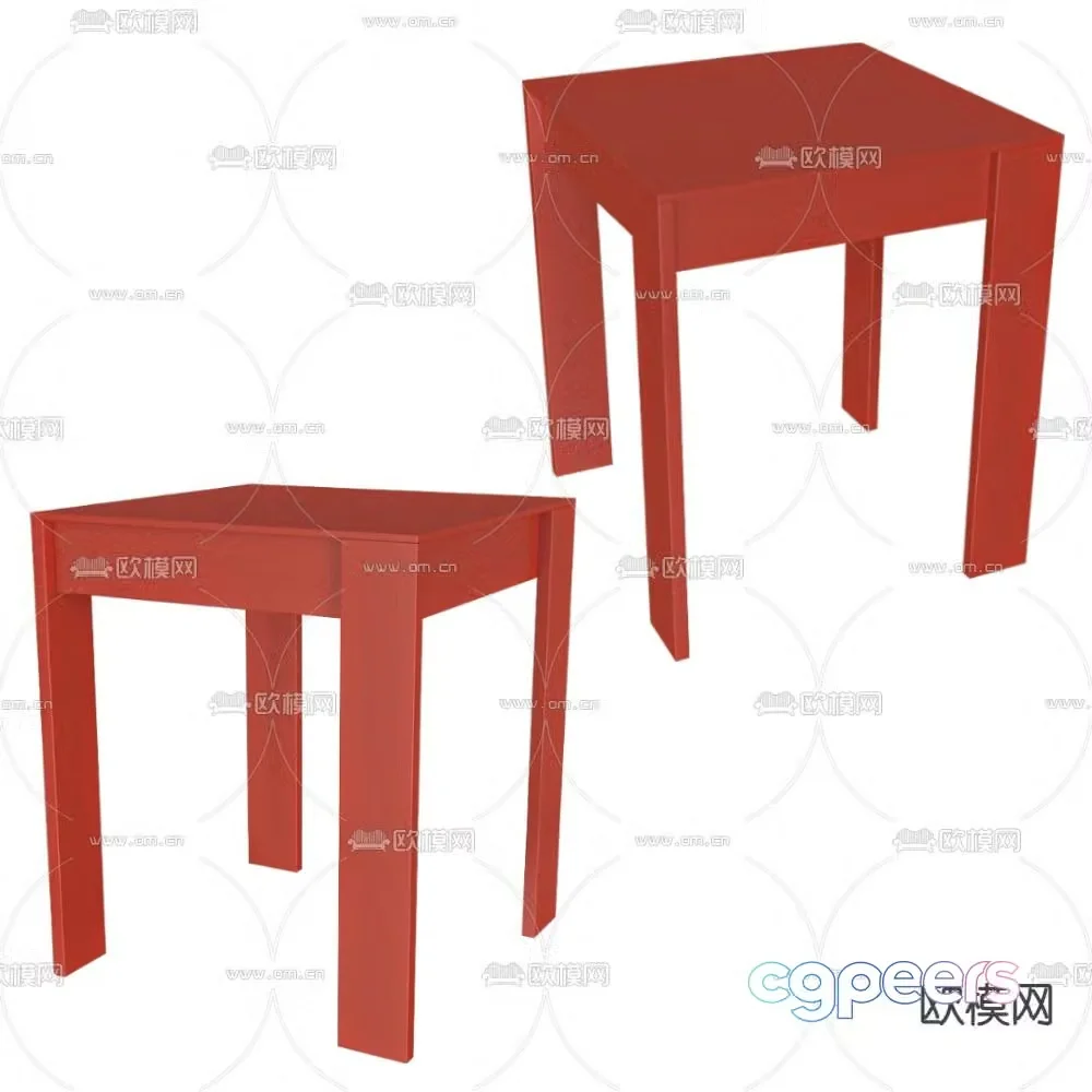 Serax kids table 3d model