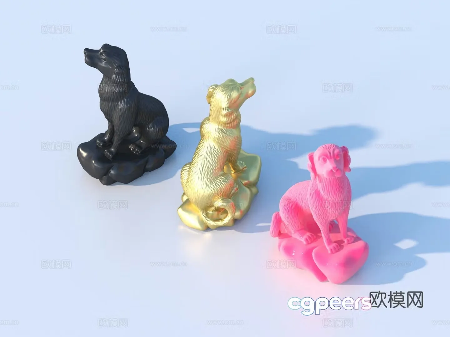 Sculpture Animal Ornaments Sketch 3D Model