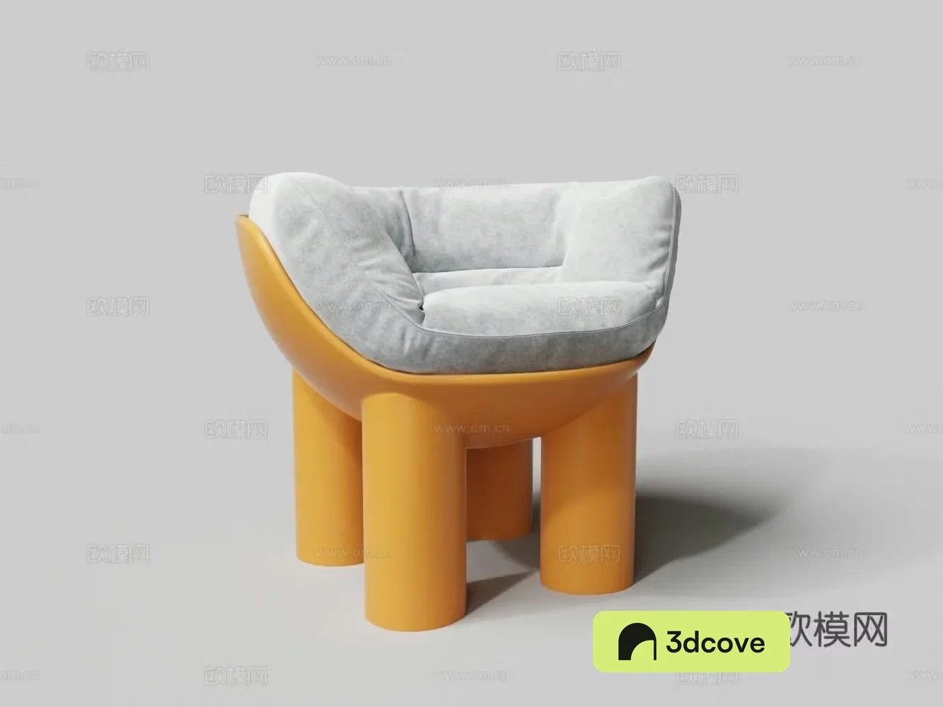 Modern elephant legs casual plastic chair