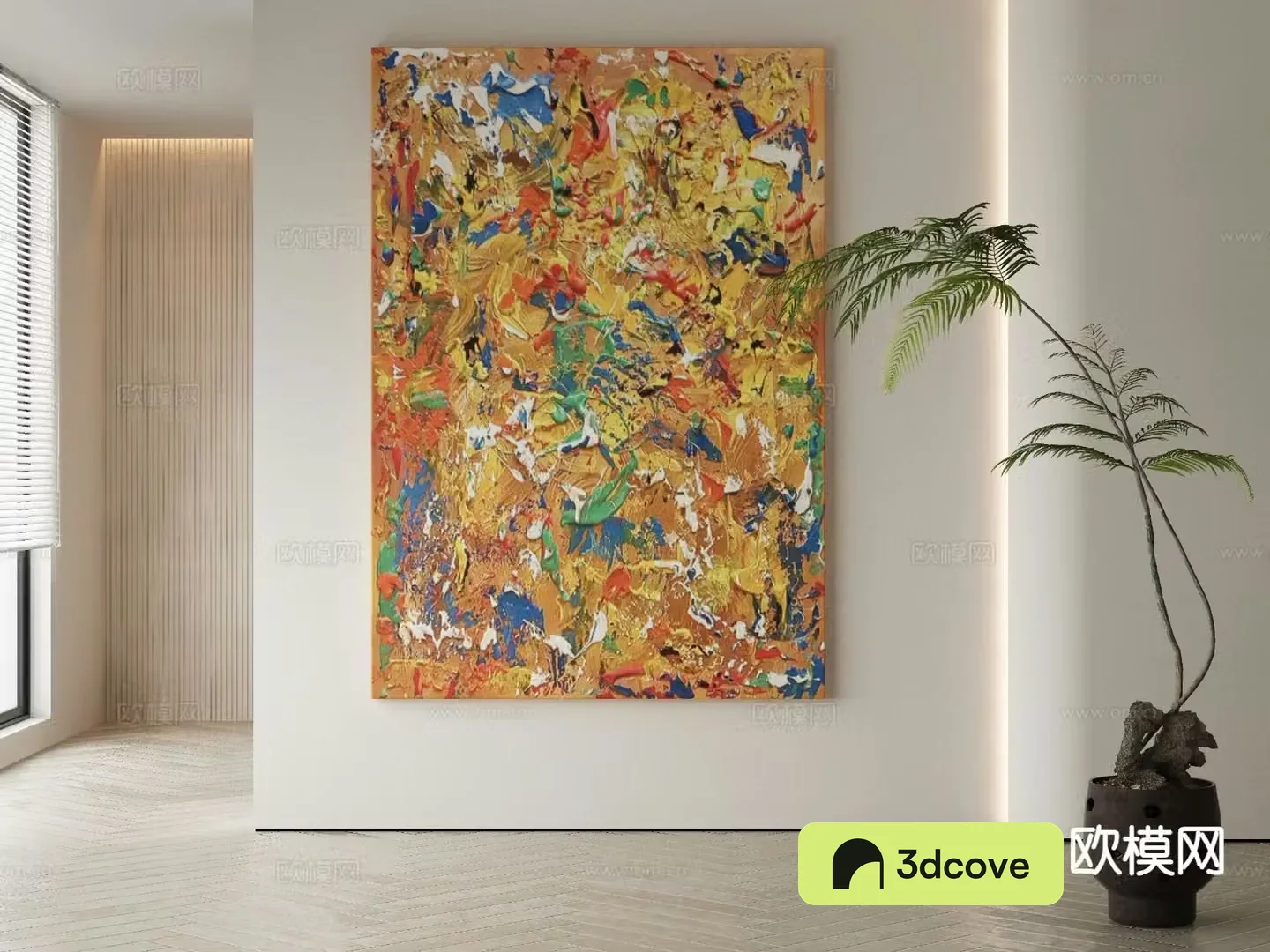 Modern texture painting decorative painting