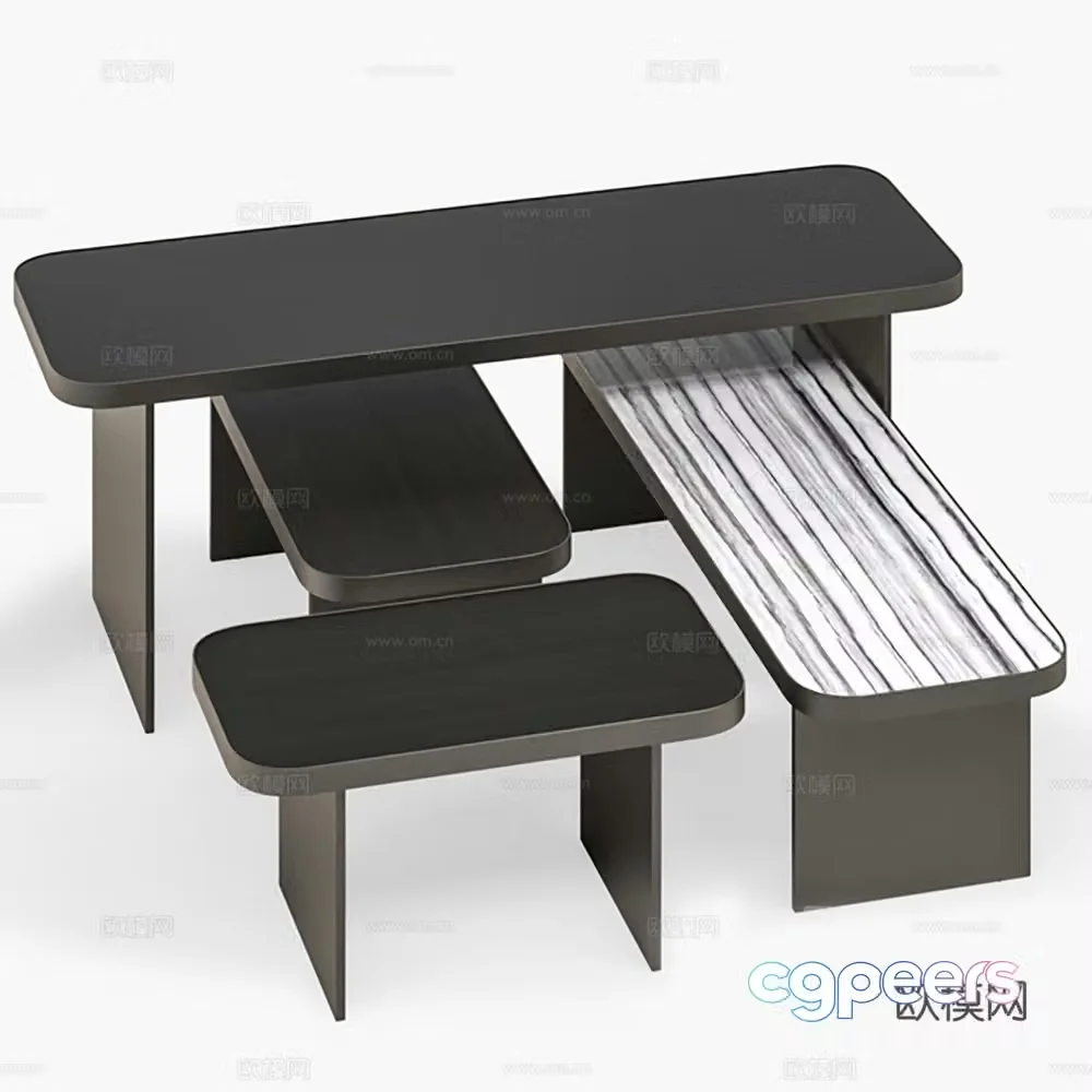 Coffee table coffee table combination 3D model